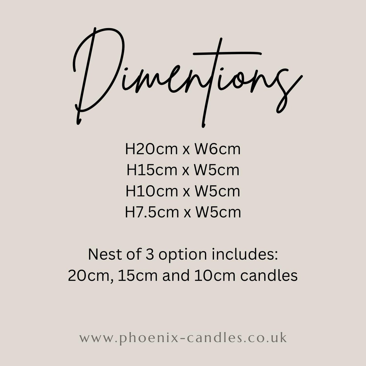 Grey Tall Ribbed Large Scented Pillar Candles