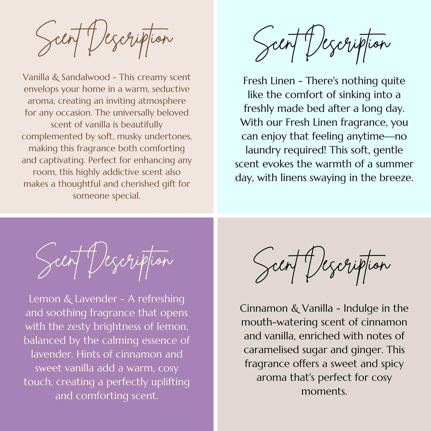 Pack of Two 25cm Ribbed Scented Dinner Candle Sticks