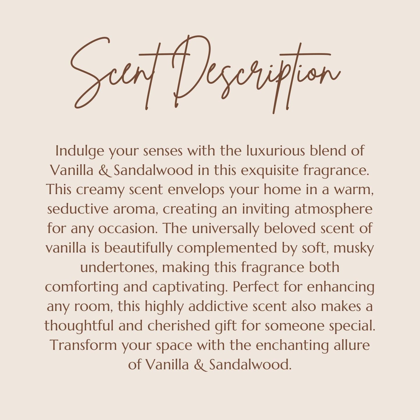 Vanilla Sandalwood Tall Ribbed Scented Pillar Candles - Handmade Home Decor