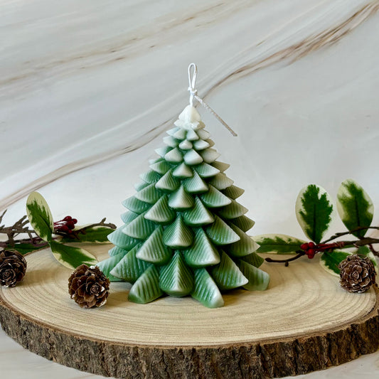 Handmade Scented Christmas Tree Candle