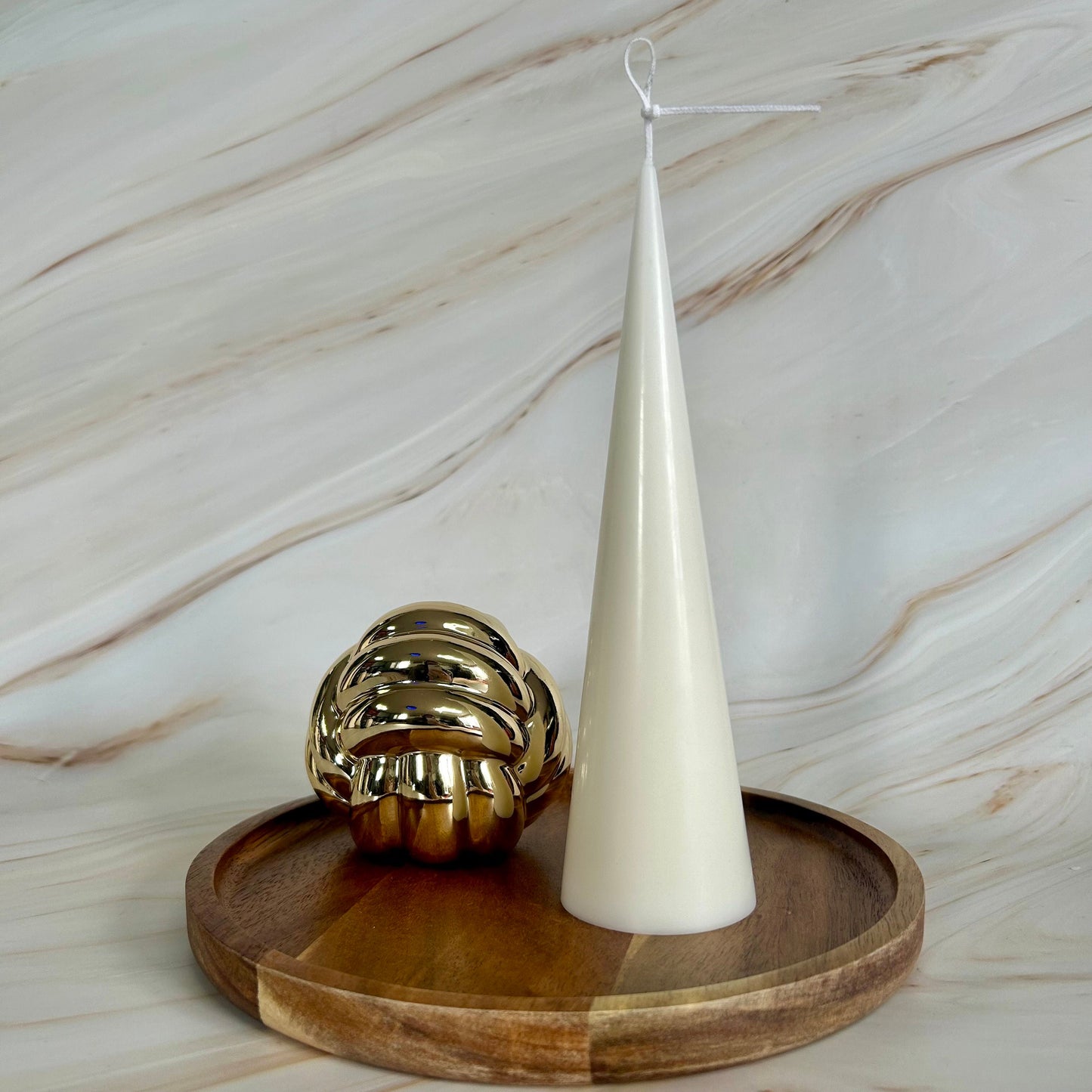 Tall Minimalist Cone Shaped Pillar Candles